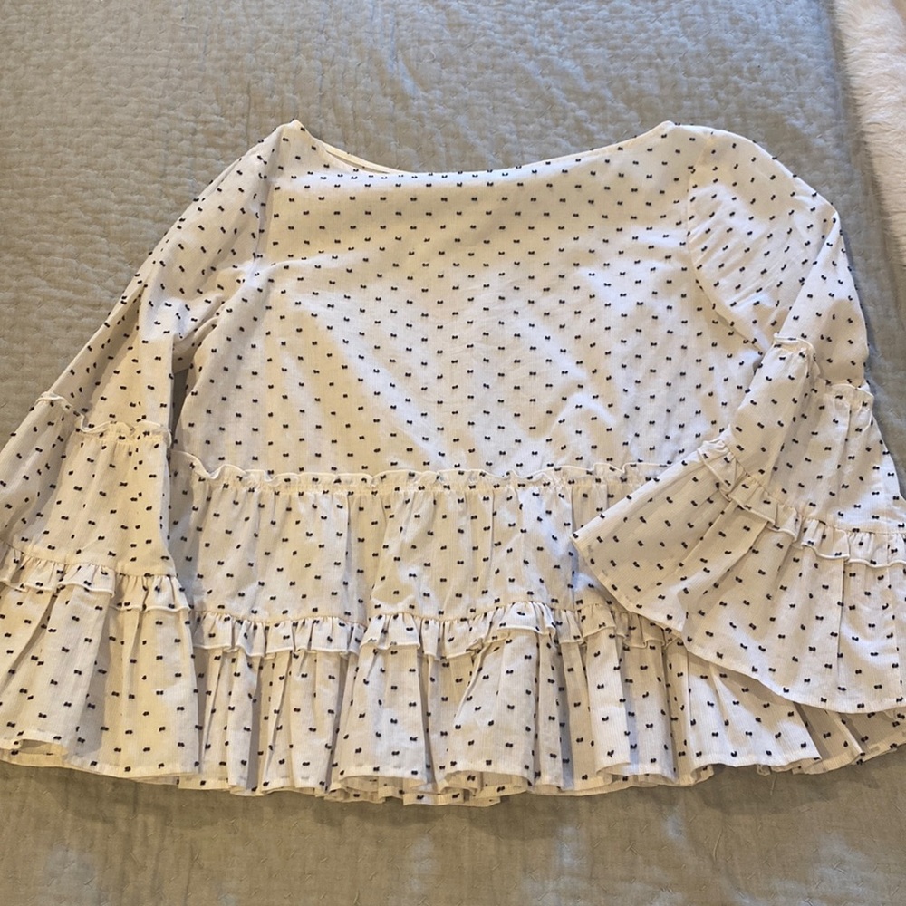 Club Monaco ruffle blouse - size small